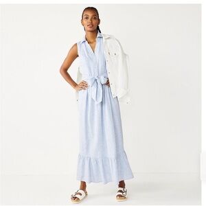 Draper James Blue and White Maxi Dress